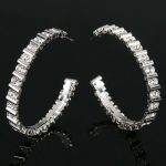 Silver-studded-hoop